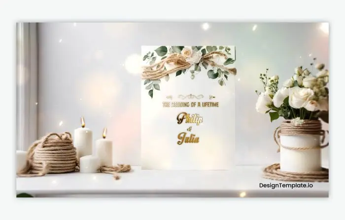Creative 3D Wedding Invitation Slideshow
